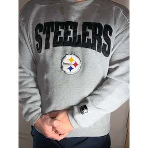 VTG STEELERS STARTER SWEATER LARGE